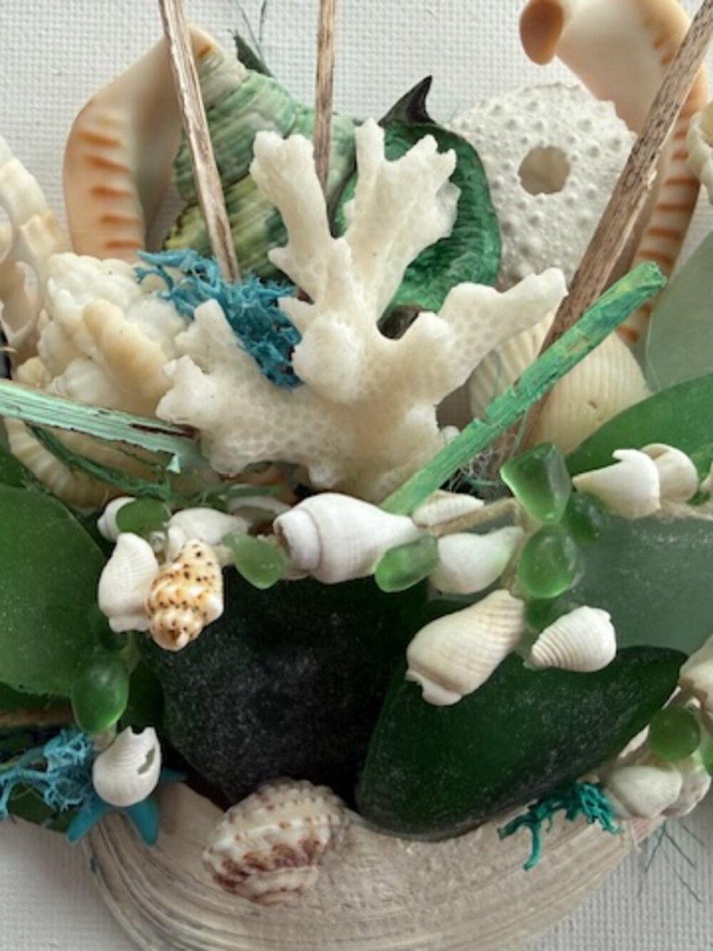 Sea Glass & Shell Art Original Design - Picture 4 of 7